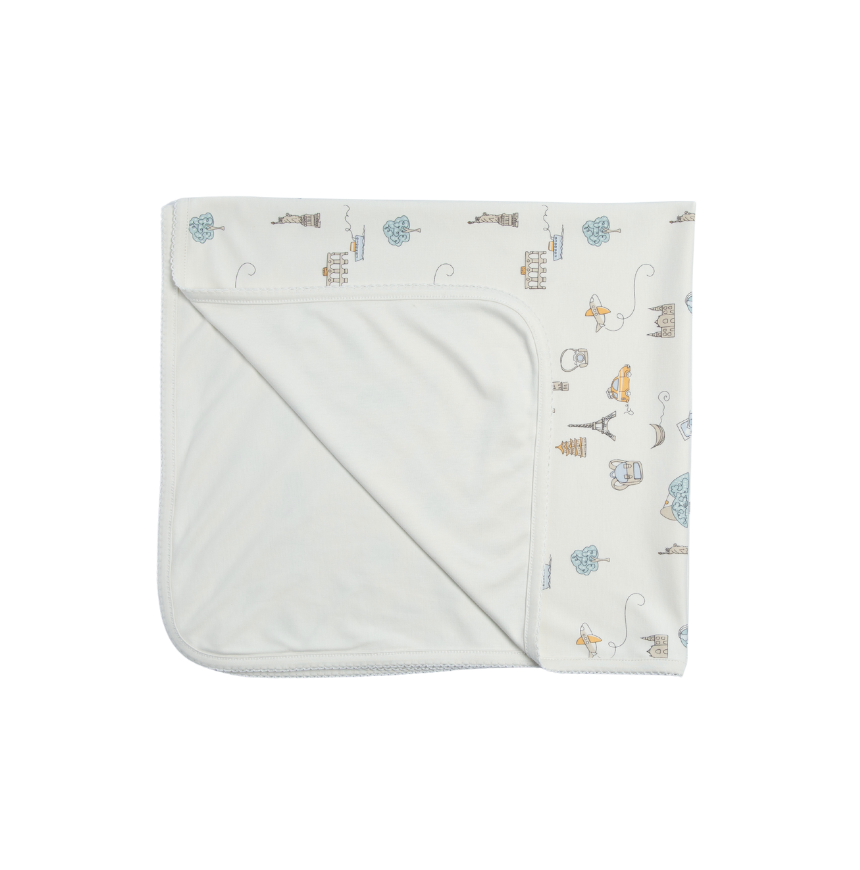 Manta dupla Travel Branco