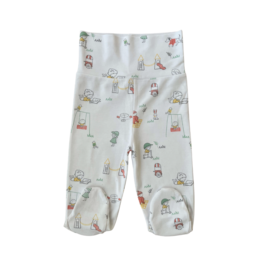 Calça com Cós Alto e com pé Park