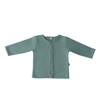 Cardigan de Fleece Verde Oliva