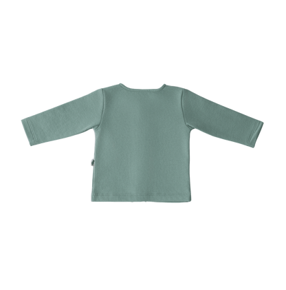 Cardigan de Fleece Verde Oliva