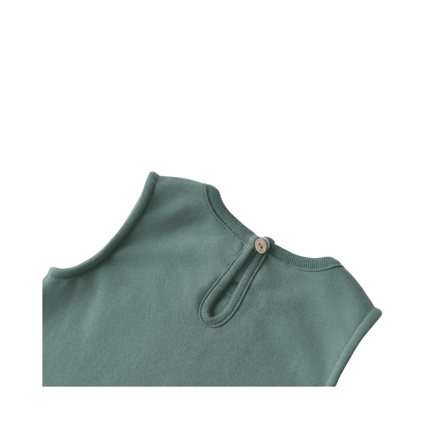Vestido Fleece com bolso listrado