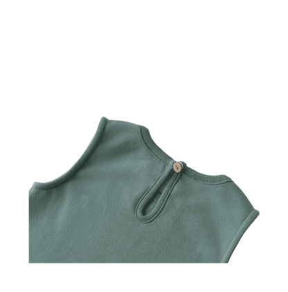 Vestido Fleece com bolso listrado