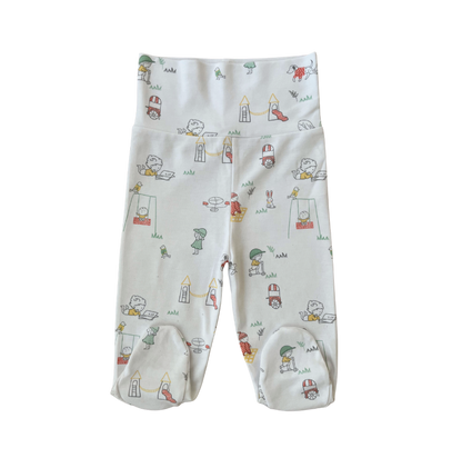 Calça com Cós Alto e com pé Park